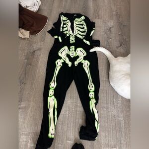 Black Skeleton Glow in the Dark Pajamas